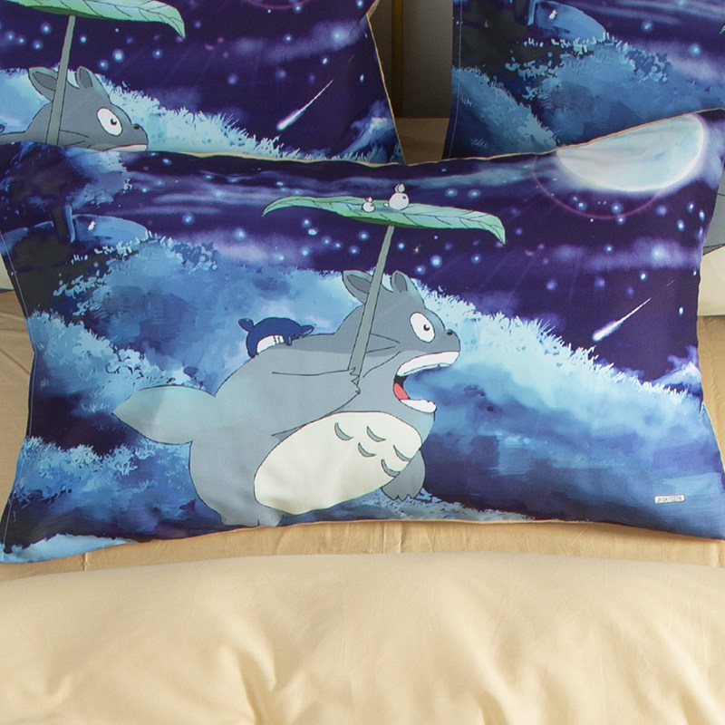 卡通龙猫儿童宝宝枕套学生寝室单人枕头罩数码印染男孩豆豆龙枕袋