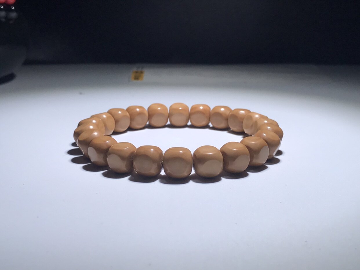 文玩猴头六方野生小核桃雕刻正圆光珠老型桶唐八棱六方佛珠颗男女