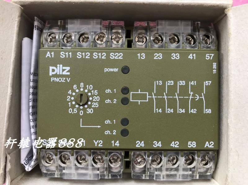 全新原装皮尔兹安全继电气 PNOZ V 30S 24VDC订货号:474790