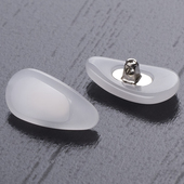 玉石眼镜鼻托陶瓷鼻垫鼻梁拖进口眼睛框配件零件抗过敏不老化发黄