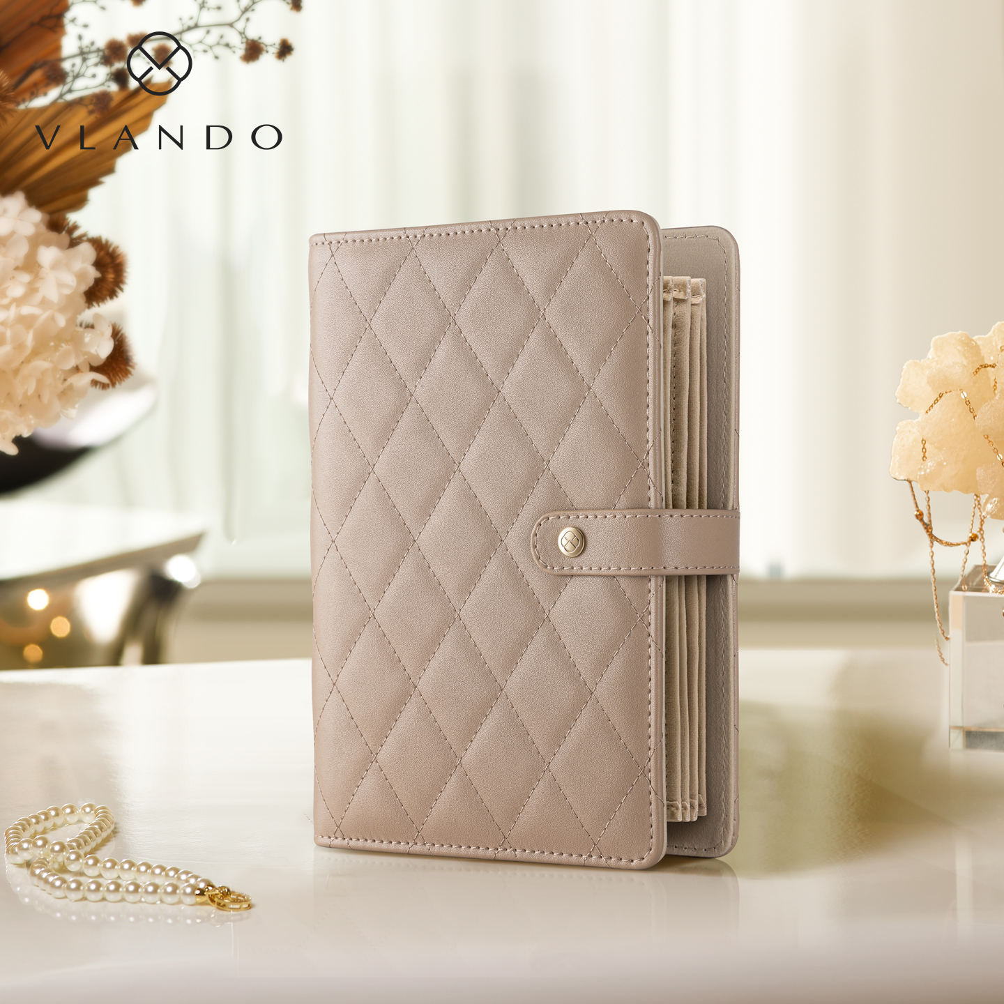 唯兰朵黄金首饰册子收纳盒女生