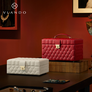 新年情人节礼物唯兰朵五金首饰盒结婚送新人大容量饰品黄金收纳盒