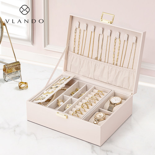 唯兰朵首饰收纳盒双层