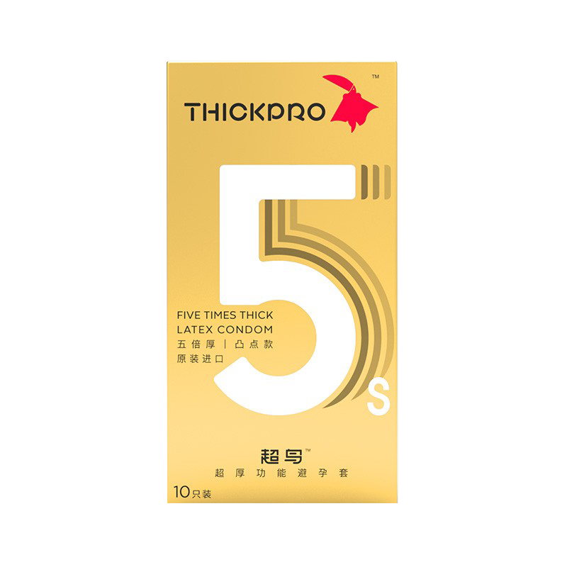超鳥thickpro 超厚功能避孕套五倍厚/凸點(diǎn)款安全套10只3天然膠乳