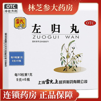 7.2/瓶】雷氏左归丸9g*6瓶滋肾补阴真阴不足腰膝酸软神疲口燥盗汗