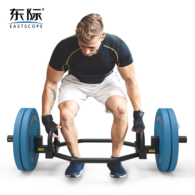 东际大环形奥杆硬拉杆杠铃杆大孔通用环形杆健身器材耸肩六角杠