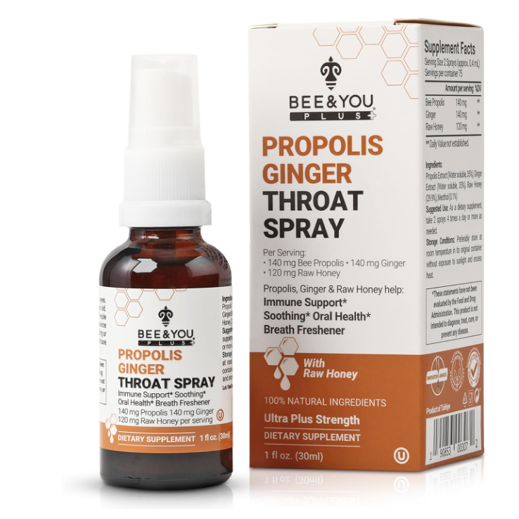 美国直邮Bee and You儿童免疫支持 喷雾接骨木果纯蜂蜜蜂胶提取