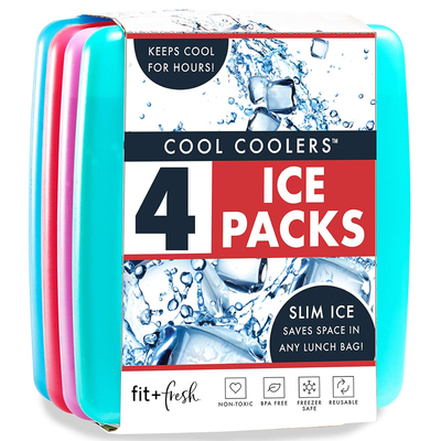 美国直邮 Cool Coolers by Fit & Fresh 超薄冰袋快速冷冻冷却盒