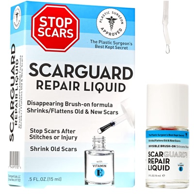 美国直邮ScarGuard维生素E隐形刷 硅胶瘢痕凝胶 颜色养护修复