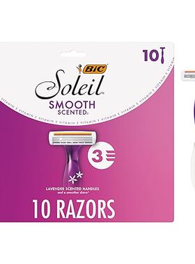 美国直邮BIC Soleil 3 Scented Women's Disposable香味剃毛刀