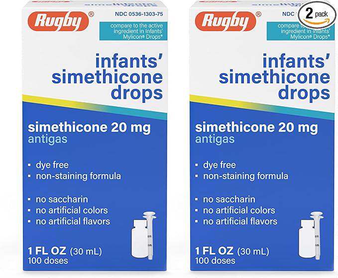 美国直邮Rugby Dye-Free Infants' Gas Drops 缓解婴幼儿胀气滴剂