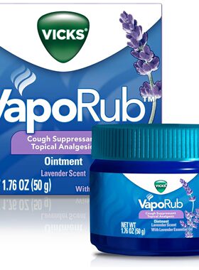 美国直邮 Vicks VapoRub薰衣草局部胸部按摩喉咙缓解软膏 50g