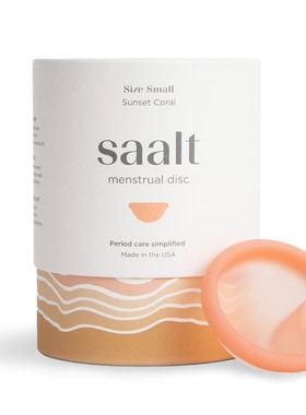 美国直邮-美国制造Saalt安全月亮杯柔软可重复卫生棉条替 月经盘