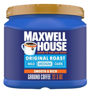 美国直邮Maxwell House原装大容量 麦克斯韦之家烘焙中度研磨咖啡