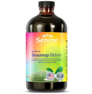 美国直邮Serene Herbs Soursop Bitters Liquid刺果番荔枝苦味液
