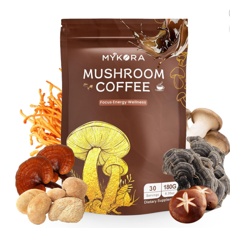 美国直邮Mushroom有机咖啡 猴头菇云芝MCT油椰子 注意力消化免疫