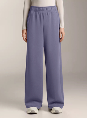 冬季女士加厚直筒裤阔腿裤100%有机棉带棉绒毛亲肤保暖柔软抗静电