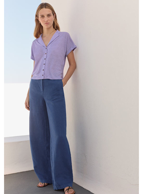 秋冬女士加厚纯亚麻小直筒西裤5支100%亚麻透气吸湿亲肤厚肉感