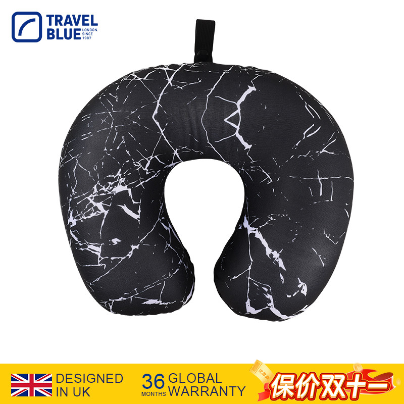 英国TravelBlue/蓝旅微珠颈枕泡沫粒旅行u型枕脖枕护颈枕便携护枕