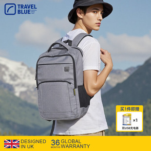 TravelBlue 蓝旅城市印像通勤商务背包男女大容量电脑背包书包20L