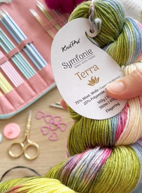 Knitpro symfonie Terra 手染羊毛线进口品牌袜子毛衣手工编织线