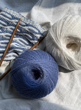 批发美丽奴羊毛线毛线团材料包手工diy编织莫兰迪色帽子围巾毛线