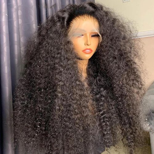 前蕾丝小卷假发头套13*4蕾丝假发 假发全头套混合human hair wigs