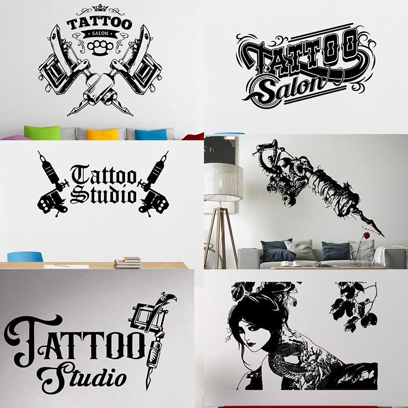 Tattoo纹身店装饰贴纸刺青店店招