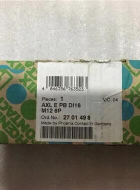 议价全新原装菲尼克斯模块AXL E PB DI16 M12 6P 2701498现货