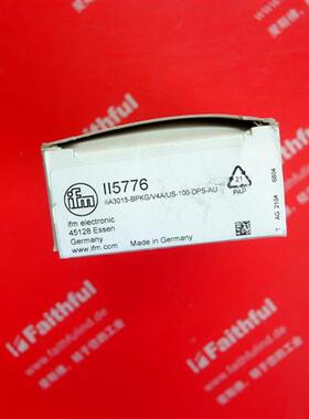 议价Ifm II5776 易福门全新接近开关 IIA3015-BPKG/V4A/US-100-DP