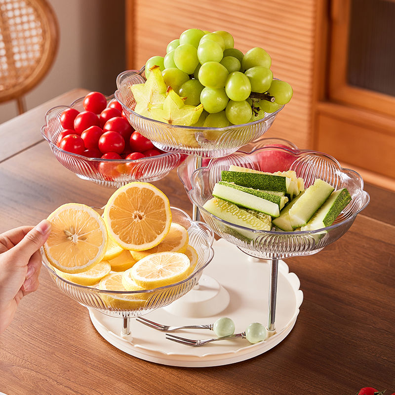 2024新款水果盘客厅家用茶几果盘轻奢高档前台糖果盘摆放零食盘