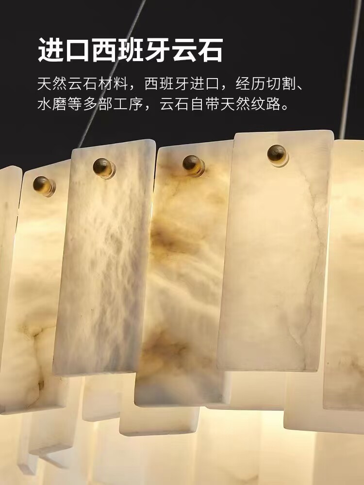 天然透光玉石定制餐台岛台服务台