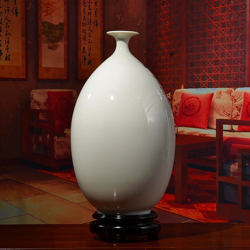 东方泥土 家居花瓶摆件中式古典客厅书房装饰品乔迁礼品/春风得意