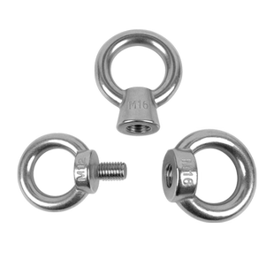 304不锈钢吊环螺母螺钉螺栓吊环螺丝加长圆环形起重环形螺帽船用