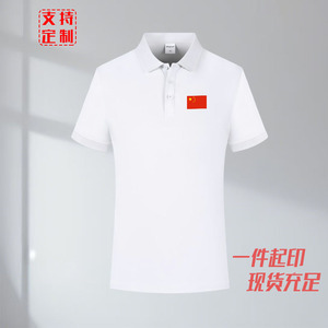国家队运动T恤武术教练短袖男女透气羽毛球服游泳训练翻领POLO衫