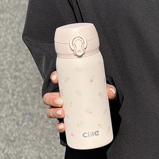 希乐保温杯女生2025新款学生直饮水杯316不锈钢便携小巧随行杯子