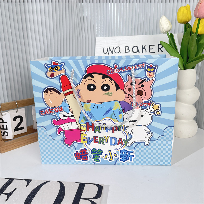 可爱卡通送礼生日礼物手提袋ins风礼品袋蜡笔小新可爱大号纸袋子,包装,礼品袋/塑料袋,淘宝优惠券,粉丝福利购,淘宝优惠卷