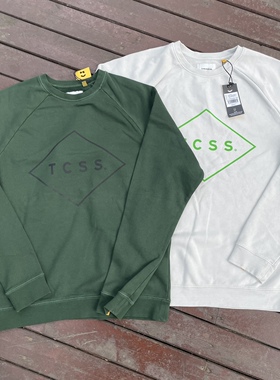 原D小瑕疵优惠澳洲冲浪滑板街头潮牌TSSS水洗毛圈棉宽松插肩卫衣