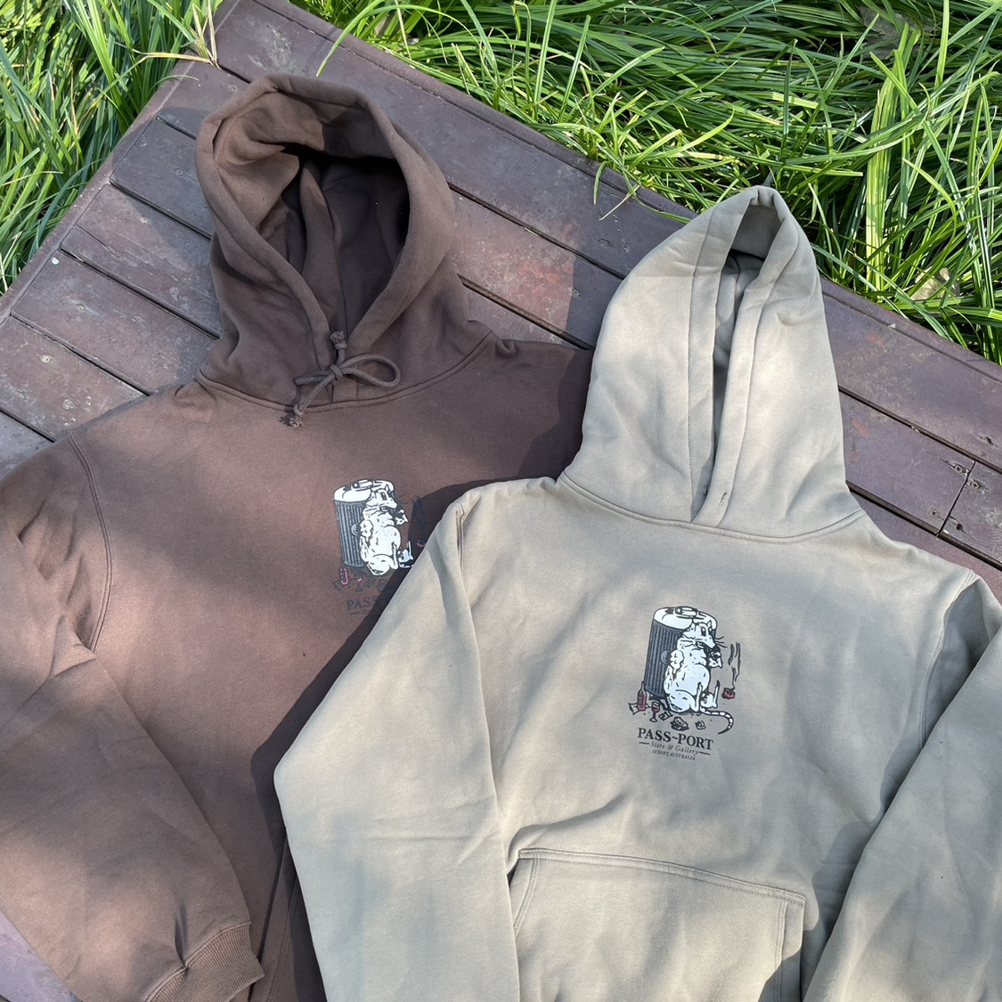 原新款澳洲滑板街头潮牌PSPT复合棉加绒美式宽松落肩短粗套头帽衫