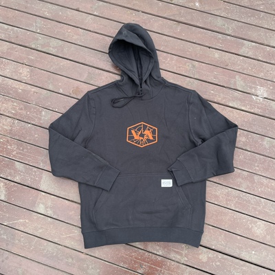 原D男新款美式滑板冲浪柔术潮牌2VCA水洗棉加绒复古宽松套头帽衫