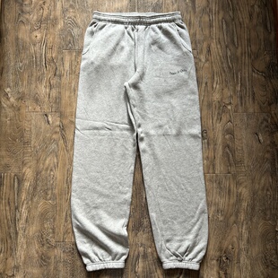 原D美式 街头复古滑板潮牌MOPQ纯棉加绒水洗宽松休闲束脚运动卫裤