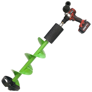 冰钻电动冰钓尼龙钻锂电钻冬钓电冰钻破冰神器打眼定位仪电钻