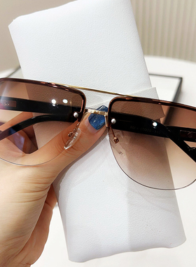 高级感蛤蟆款墨镜男开车专用新款潮方形大框太阳镜太阳眼镜女夏天