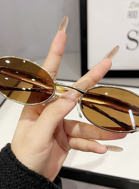 太阳镜女2025年新款防紫外线墨镜男高级感圆脸大脸简约眼镜显脸小