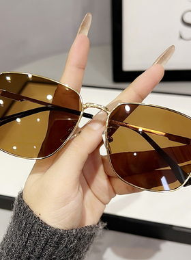 太阳镜女2025新款墨镜男潮ins夏季防紫外线强光开车眼镜圆脸大脸