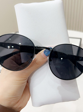 2025春夏新款墨镜女防紫外线大脸显瘦高级感太阳镜沙滩游玩街拍潮