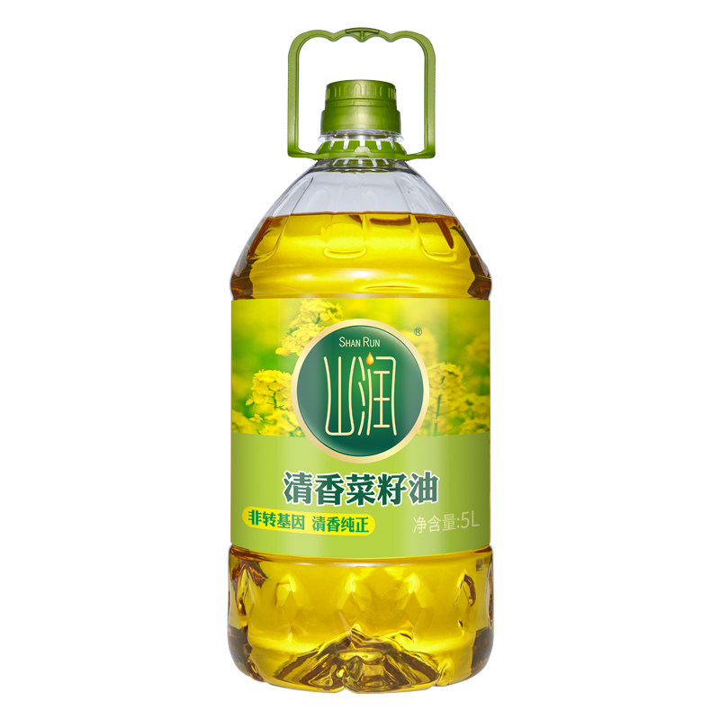 山润清香菜籽油5L非转基因食用油物理压榨纯正家用健康食用油,粮油调味/速食/干货/烘焙,菜籽油,淘宝优惠券,粉丝福利购,淘宝优惠卷