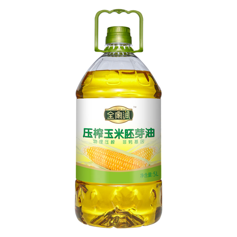 物理压榨玉米油山润全家润压榨玉米胚芽油5L物理压榨非转基因食