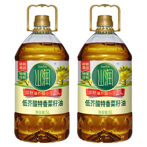 山润低芥酸浓香菜籽油物理压榨