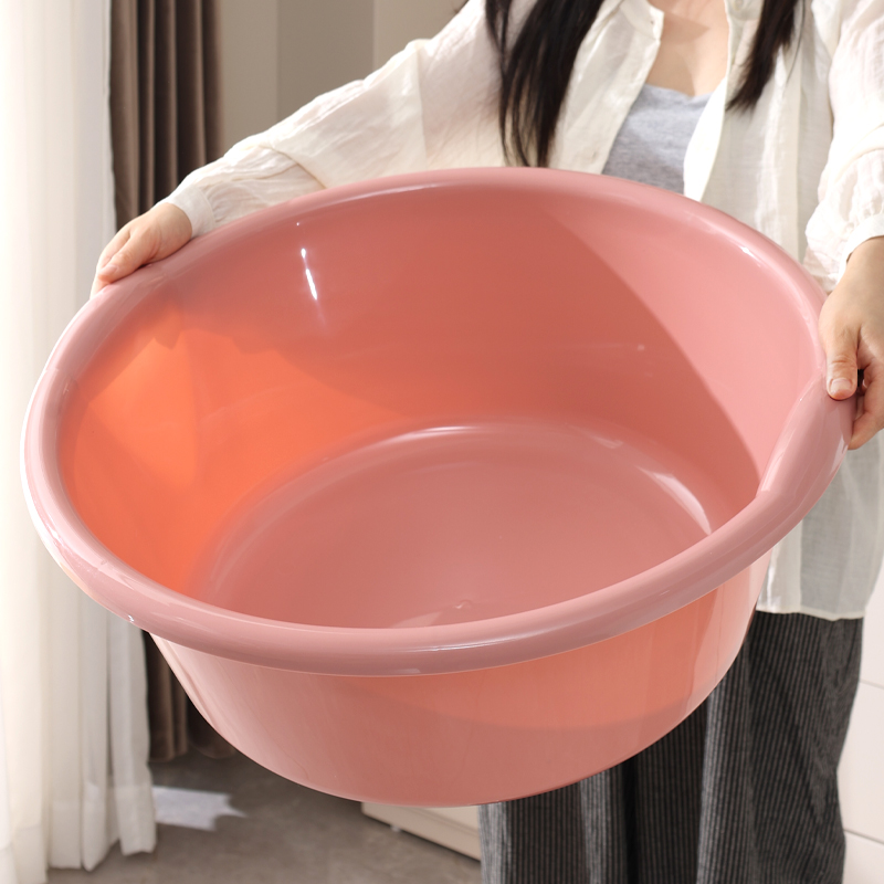 洗衣盆超大号圆形塑料洗刷盆洗脚盆特大盆子儿童宝宝洗澡盆洗漱盆